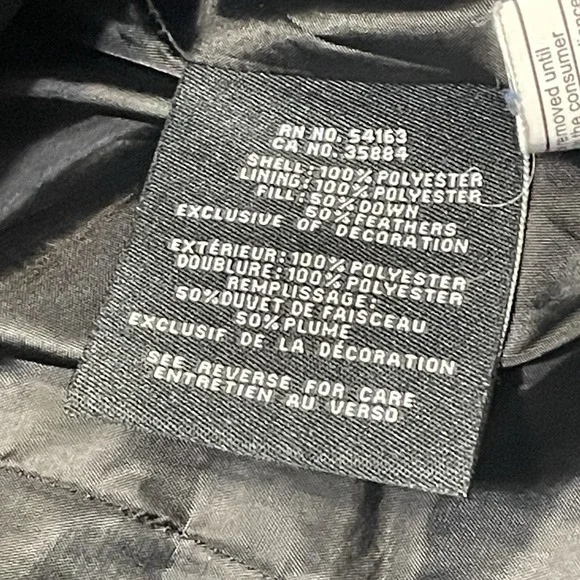 Women's COLE HAAN Signature Black Down 32" Long‎ Quilted Puffer Jacket Size XL - Picture 9 of 12